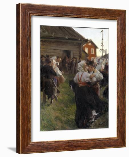 Bal D'ete - Midsummer Dance - Zorn, Anders Leonard (1860-1920) - 1897 - Oil on Canvas - 140X98 - Na-Anders Leonard Zorn-Framed Giclee Print