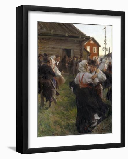 Bal D'ete - Midsummer Dance - Zorn, Anders Leonard (1860-1920) - 1897 - Oil on Canvas - 140X98 - Na-Anders Leonard Zorn-Framed Giclee Print