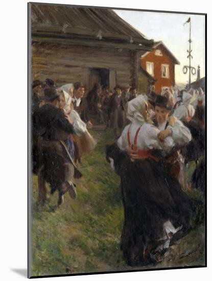 Bal D'ete - Midsummer Dance - Zorn, Anders Leonard (1860-1920) - 1897 - Oil on Canvas - 140X98 - Na-Anders Leonard Zorn-Mounted Giclee Print