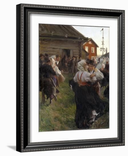 Bal D'ete - Midsummer Dance - Zorn, Anders Leonard (1860-1920) - 1897 - Oil on Canvas - 140X98 - Na-Anders Leonard Zorn-Framed Giclee Print