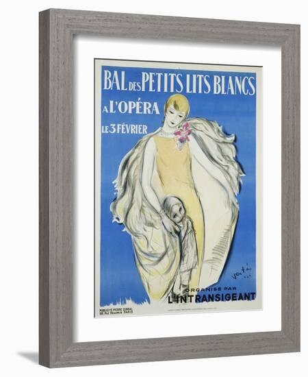 Bal Des Petits Lits Blancs Dance Ball Poster-Maurice Vertes-Framed Giclee Print