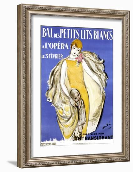 Bal des Petits Lits Blancs-Marcel Vertes-Framed Art Print