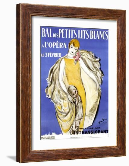 Bal des Petits Lits Blancs-Marcel Vertes-Framed Art Print