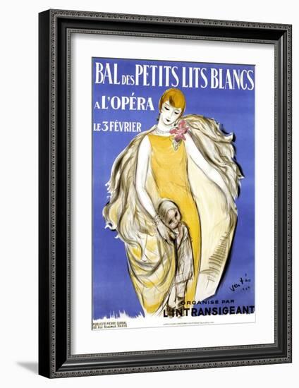 Bal des Petits Lits Blancs-Marcel Vertes-Framed Art Print