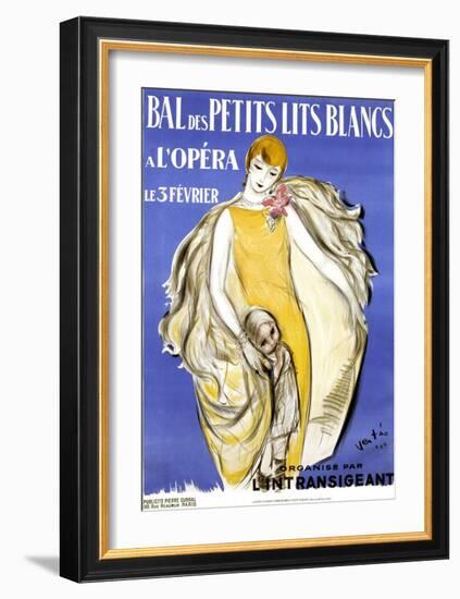 Bal des Petits Lits Blancs-Marcel Vertes-Framed Art Print