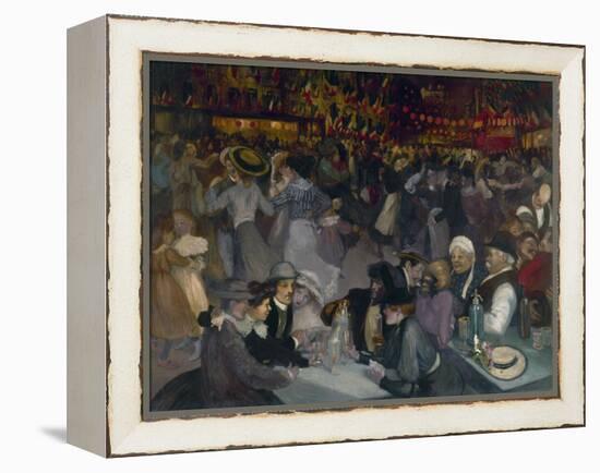 Bal du 14 juillet-Théophile Alexandre Steinlen-Framed Premier Image Canvas