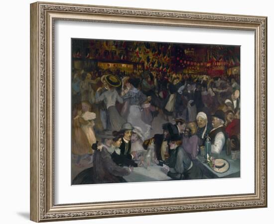 Bal du 14 juillet-Théophile Alexandre Steinlen-Framed Giclee Print