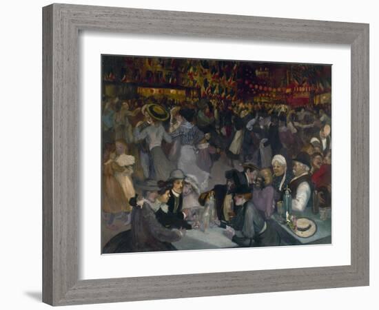 Bal du 14 juillet-Théophile Alexandre Steinlen-Framed Giclee Print