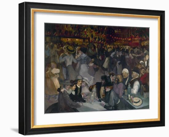 Bal du 14 juillet-Théophile Alexandre Steinlen-Framed Giclee Print