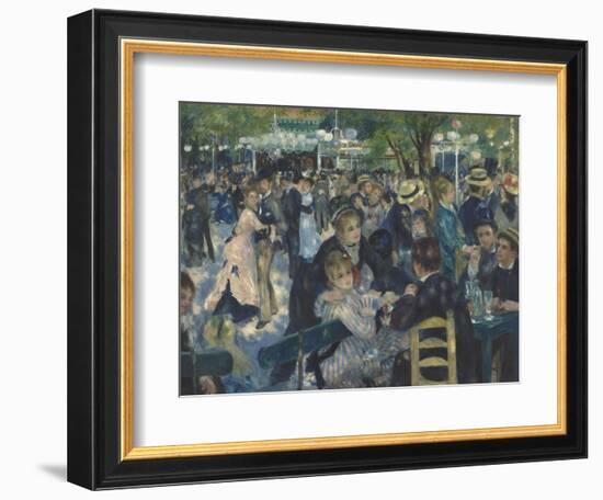 Bal du Moulin de la Galette, Montmartre-Pierre-Auguste Renoir-Framed Giclee Print