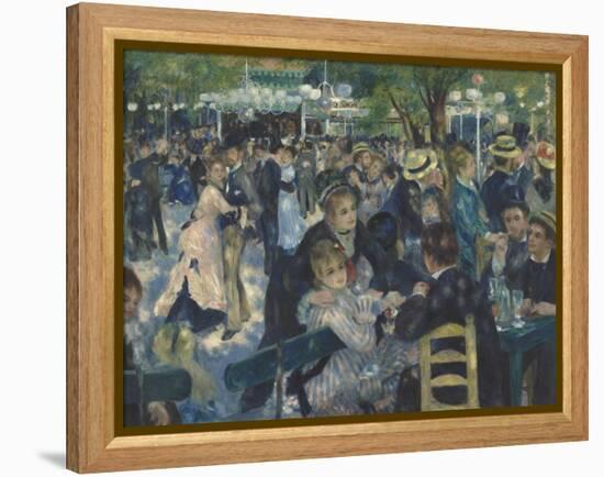 Bal du Moulin de la Galette, Montmartre-Pierre-Auguste Renoir-Framed Premier Image Canvas