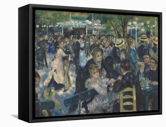 Bal du Moulin de la Galette, Montmartre-Pierre-Auguste Renoir-Framed Premier Image Canvas