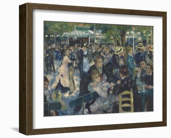 Bal du Moulin de la Galette, Montmartre-Pierre-Auguste Renoir-Framed Giclee Print