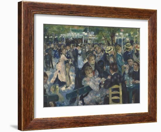 Bal du Moulin de la Galette, Montmartre-Pierre-Auguste Renoir-Framed Giclee Print