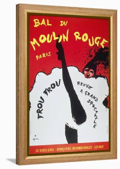 Bal Du Moulin Rouge Paris; Frou Frou - Revue a Grand Spectacle-null-Framed Premier Image Canvas