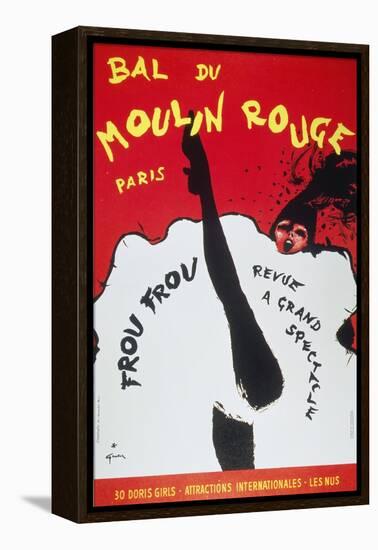 Bal Du Moulin Rouge Paris; Frou Frou - Revue a Grand Spectacle-null-Framed Premier Image Canvas