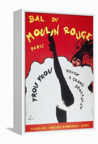 Bal Du Moulin Rouge Paris; Frou Frou - Revue a Grand Spectacle-null-Framed Premier Image Canvas