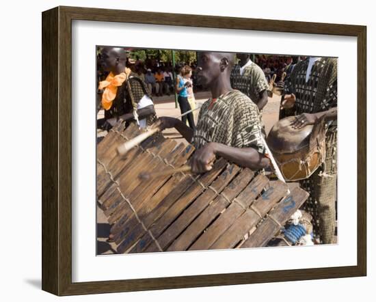 Balafon Players During Festivities, Sikasso, Mali, Africa-De Mann Jean-Pierre-Framed Photographic Print