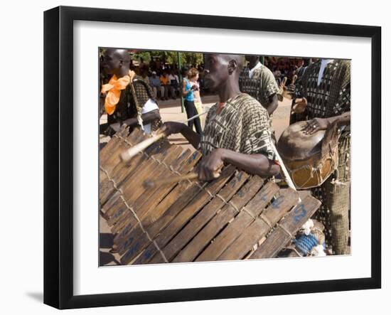 Balafon Players During Festivities, Sikasso, Mali, Africa-De Mann Jean-Pierre-Framed Photographic Print