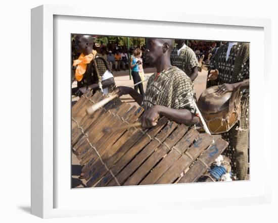 Balafon Players During Festivities, Sikasso, Mali, Africa-De Mann Jean-Pierre-Framed Photographic Print