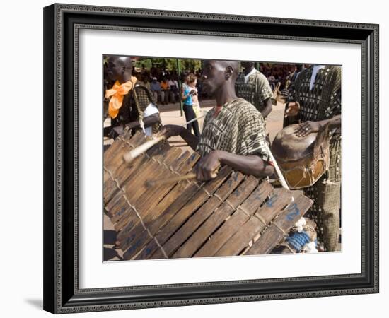 Balafon Players During Festivities, Sikasso, Mali, Africa-De Mann Jean-Pierre-Framed Photographic Print