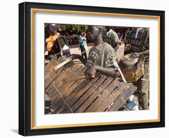 Balafon Players During Festivities, Sikasso, Mali, Africa-De Mann Jean-Pierre-Framed Photographic Print