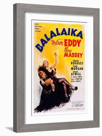 Balalaika, from Left: Nelson Eddy, Ilona Massey, 1939-null-Framed Art Print