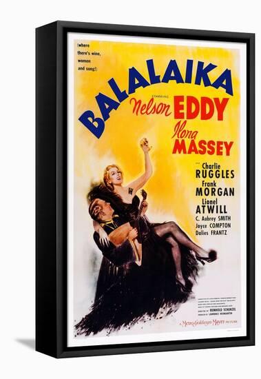 Balalaika, from Left: Nelson Eddy, Ilona Massey, 1939-null-Framed Stretched Canvas