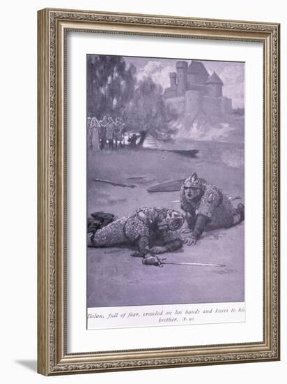 Balan, Full of Fear, Crawled on His Hands and Knees to His Brother-William Henry Margetson-Framed Giclee Print