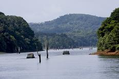 Boating, Periyar Tiger Reserve, Thekkady, Kerala, India, Asia-Balan Madhavan-Framed Photographic Print