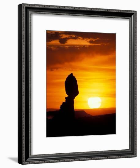 Balance Rock at Sunset, Arches National Park, Utah, USA-Jerry & Marcy Monkman-Framed Photographic Print