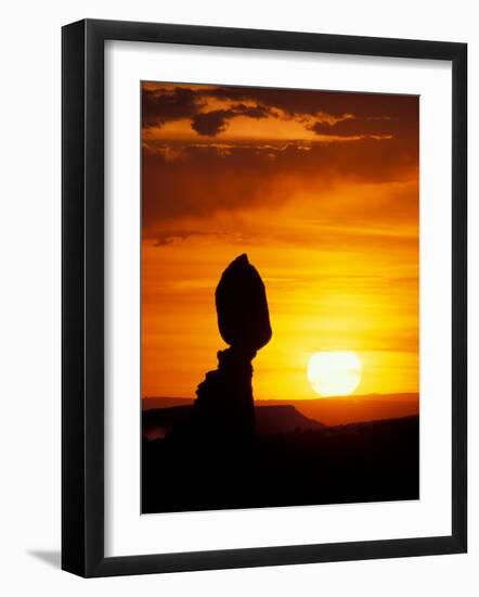 Balance Rock at Sunset, Arches National Park, Utah, USA-Jerry & Marcy Monkman-Framed Photographic Print