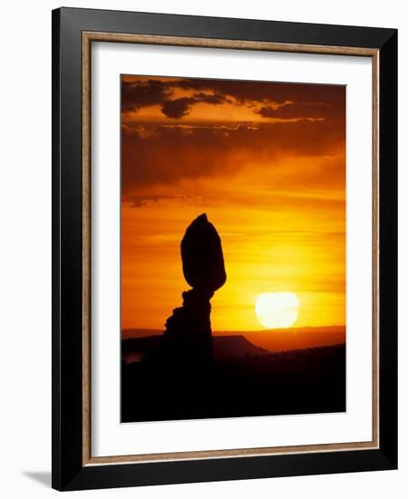 Balance Rock at Sunset, Arches National Park, Utah, USA-Jerry & Marcy Monkman-Framed Photographic Print