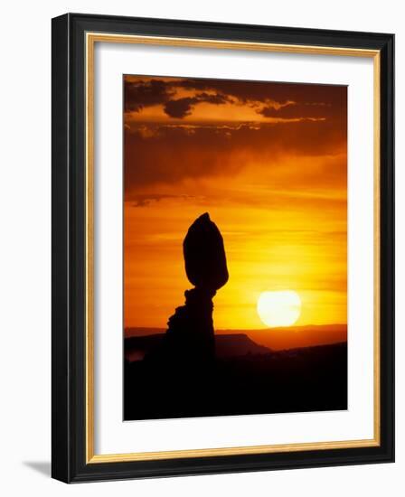 Balance Rock at Sunset, Arches National Park, Utah, USA-Jerry & Marcy Monkman-Framed Photographic Print