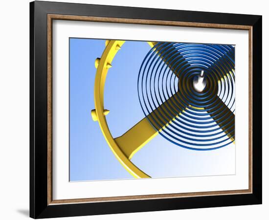 Balance Wheel of a Watch, Artwork-PASIEKA-Framed Photographic Print