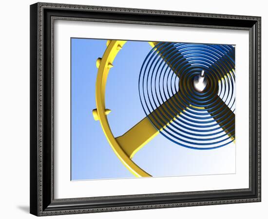 Balance Wheel of a Watch, Artwork-PASIEKA-Framed Photographic Print