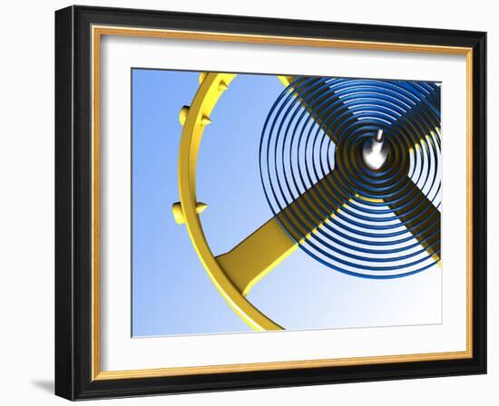 Balance Wheel of a Watch, Artwork-PASIEKA-Framed Photographic Print