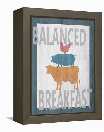 Balanced Breakfast One-Alicia Soave-Framed Stretched Canvas