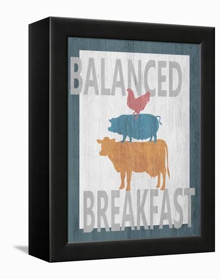 Balanced Breakfast One-Alicia Soave-Framed Stretched Canvas