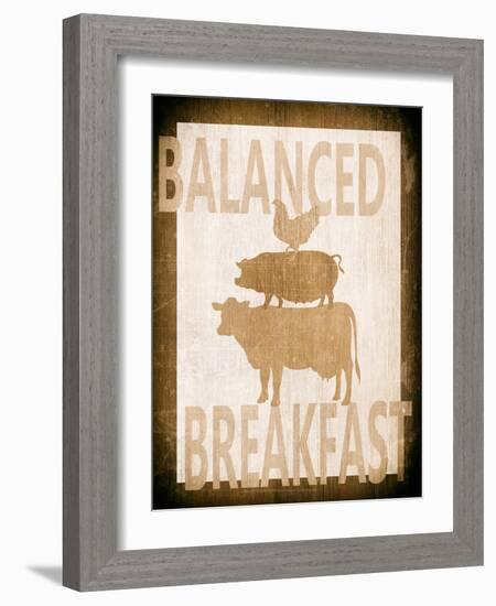 Balanced Breakfast Two-Alicia Soave-Framed Art Print