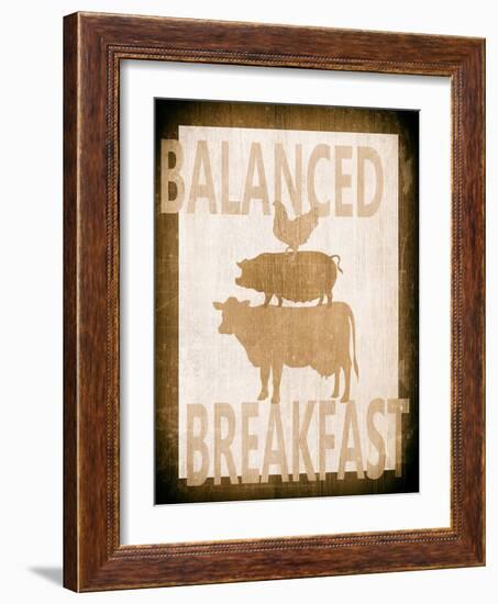 Balanced Breakfast Two-Alicia Soave-Framed Art Print