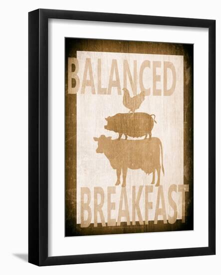 Balanced Breakfast Two-Alicia Soave-Framed Art Print