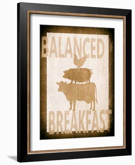 Balanced Breakfast Two-Alicia Soave-Framed Art Print