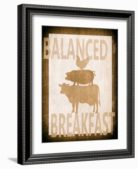 Balanced Breakfast Two-Alicia Soave-Framed Art Print