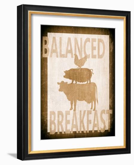 Balanced Breakfast Two-Alicia Soave-Framed Art Print