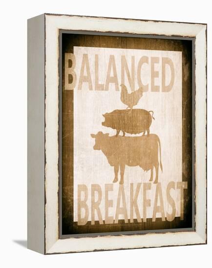 Balanced Breakfast Two-Alicia Soave-Framed Stretched Canvas