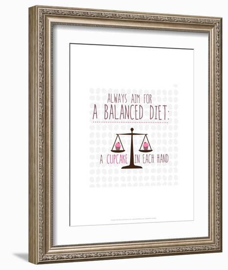 Balanced Diet - Wink Designs Contemporary Print-Michelle Lancaster-Framed Art Print