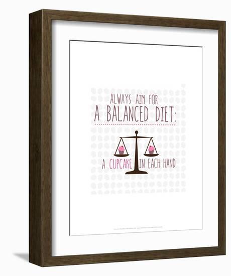 Balanced Diet - Wink Designs Contemporary Print-Michelle Lancaster-Framed Art Print