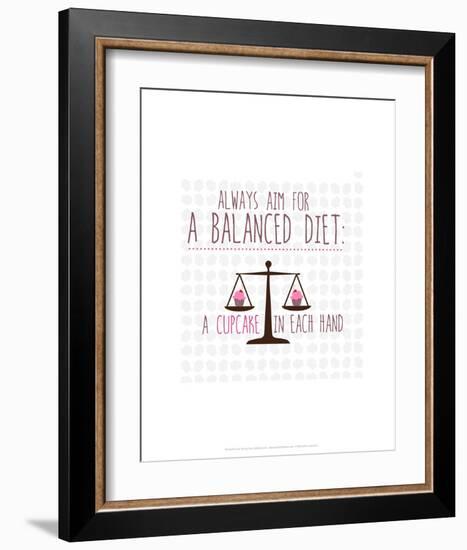 Balanced Diet - Wink Designs Contemporary Print-Michelle Lancaster-Framed Art Print