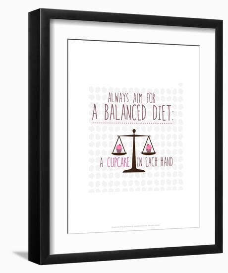 Balanced Diet - Wink Designs Contemporary Print-Michelle Lancaster-Framed Art Print